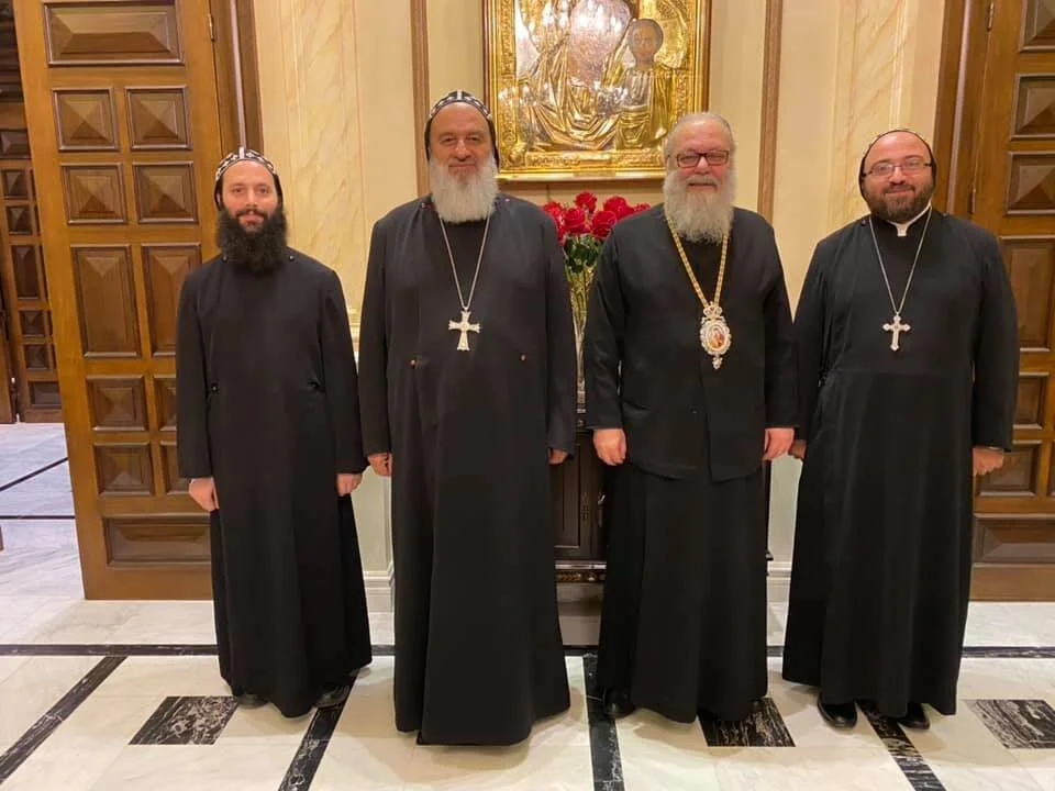 قداسة بطريرك أنطاكية وسائر المشرق للسريان الأرثوذكس مار إغناطيوس أفرام الثاني في زيارة إلى غبطة بطريرك أنطاكية وسائر المشرق للروم الأرثوذكس يوحنا العاشر