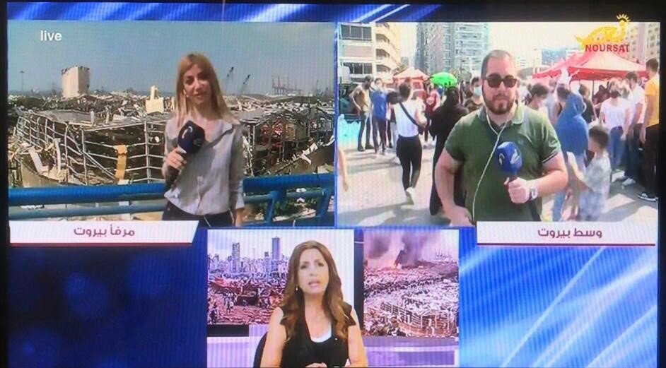   In the aftermath of the catastrophe, live coverage in the streets of Beirut, the studio and the blast region  