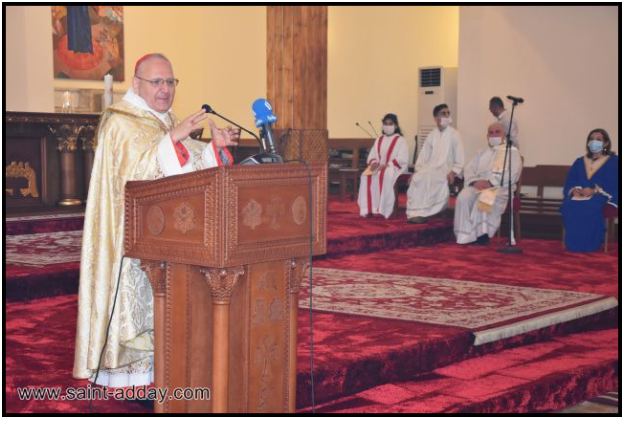 غبطة البطريرك الكاردينال مار لويس روفائيل ساكو يحتفل بقدّاس أحد القيامة في كاتدرائيّة مار يوسف – كرادة
