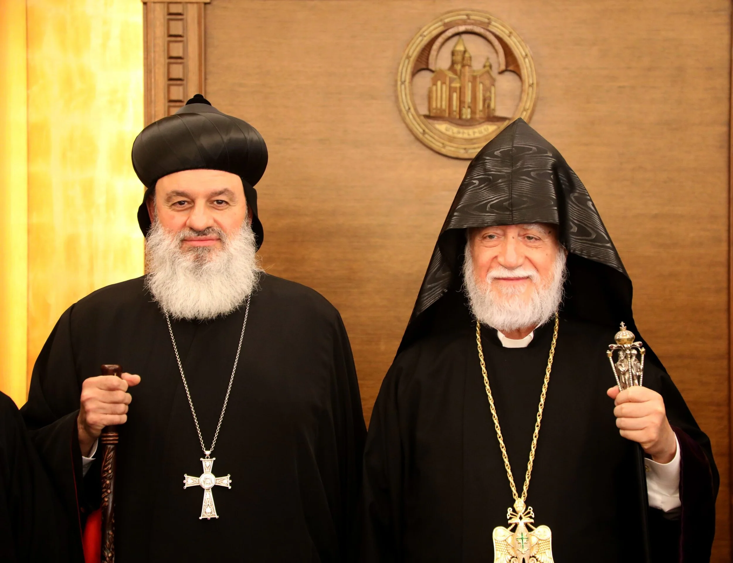 His Holiness Patriarch Mor Ignatius Aphrem II, Patriarch of the Syriac Orthodox Church, visits His Holiness Aram I 