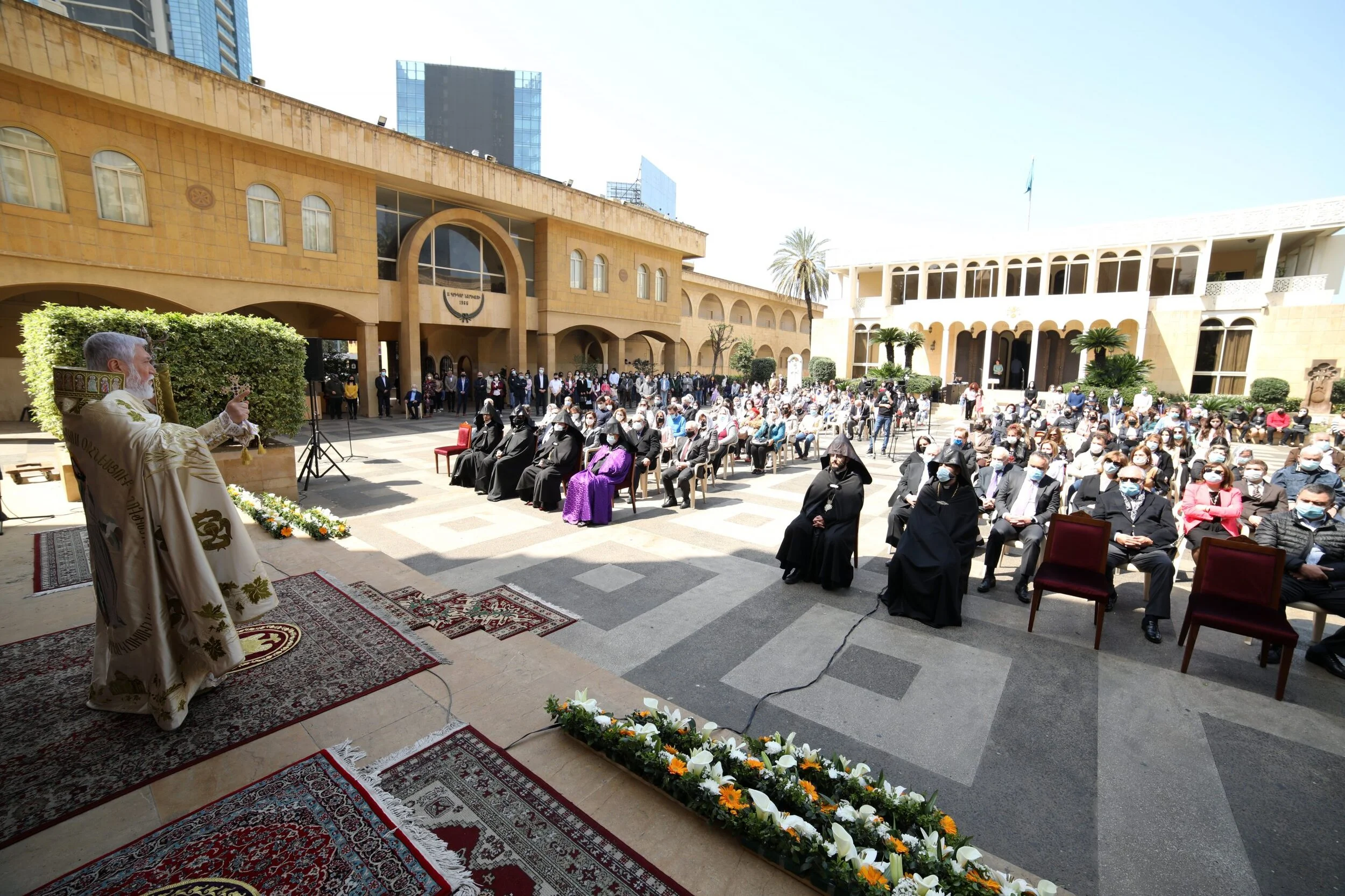 The Easter celebration in Antelias, Lebanon