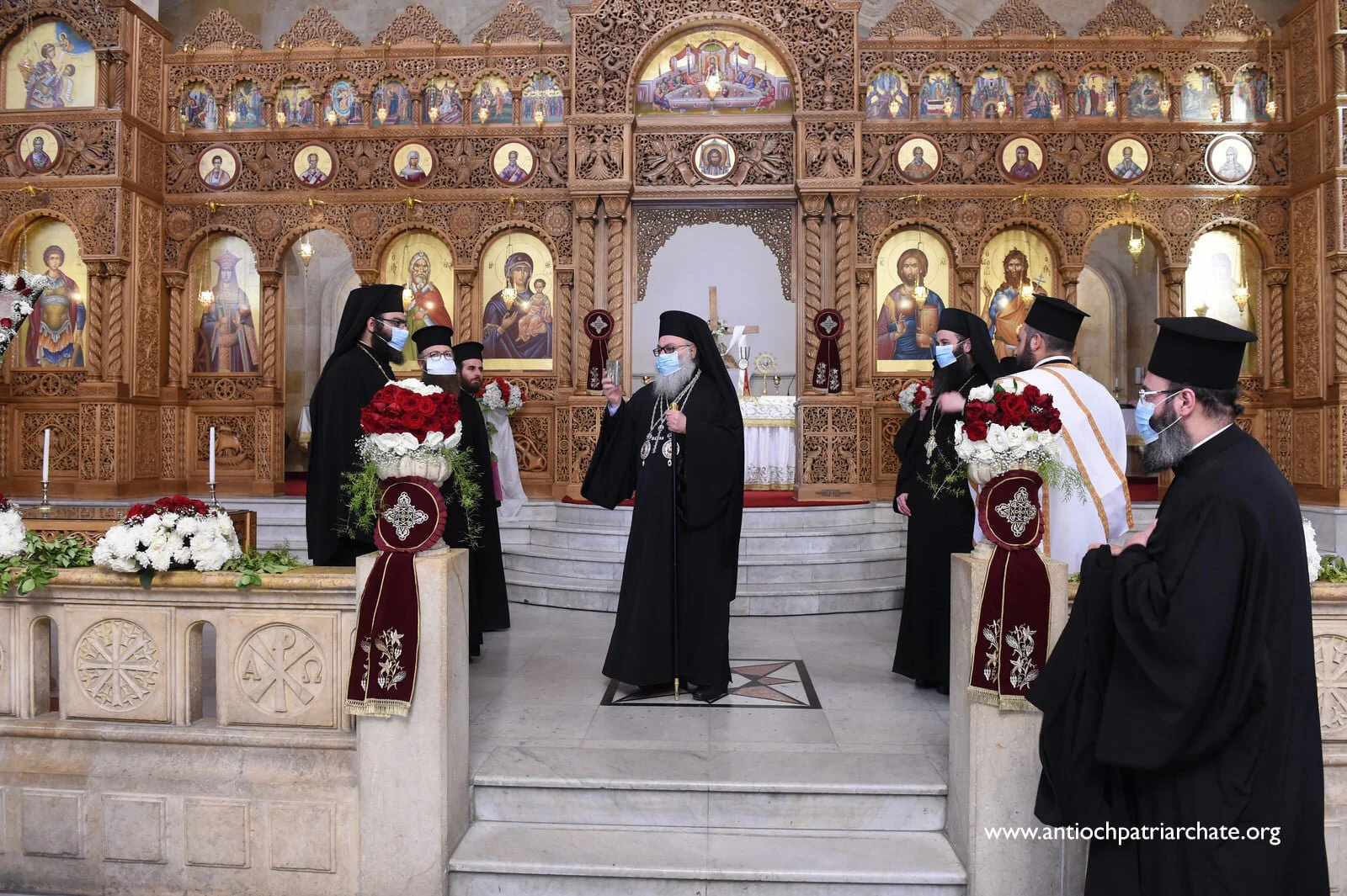 His Beatitude Patriarch John X, Greek Orthodox Patriarch of Antioch and All the East, presided the Bright Monday Vespers in Aleppo, Syria