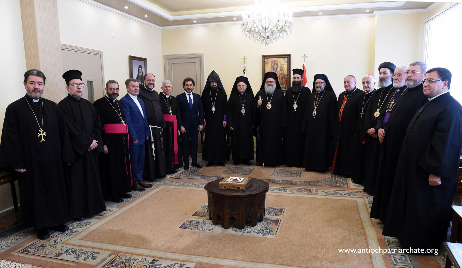 Meeting of His Beatitude Patriarch John X, Greek Orthodox Patriarch of Antioch and All the East, with Leaders of Christian Communities in Aleppo, Syria