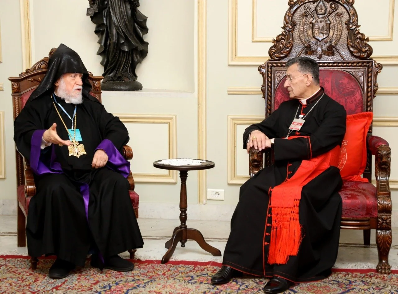 Luncheon Between Two Pontiffs, His Holiness Aram I and His Beatitude Mar Bechara Boutros Al-Rahi
