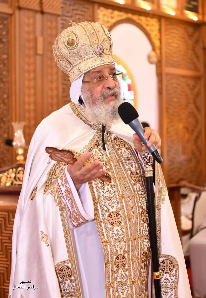 تدشين الزمان في عظة قداسة البابا تواضروس الثاني في قداس تدشين كاتدرائية الأنبا توماس بالخطاطبة، مصر