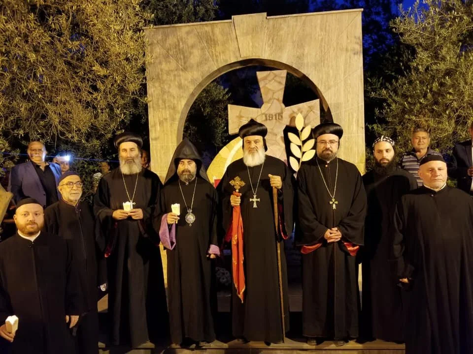 His Holiness Patriarch Mor Ignatius Aphrem II Presided Over the Evening Prayer on the Sayfo Genocide's Memory