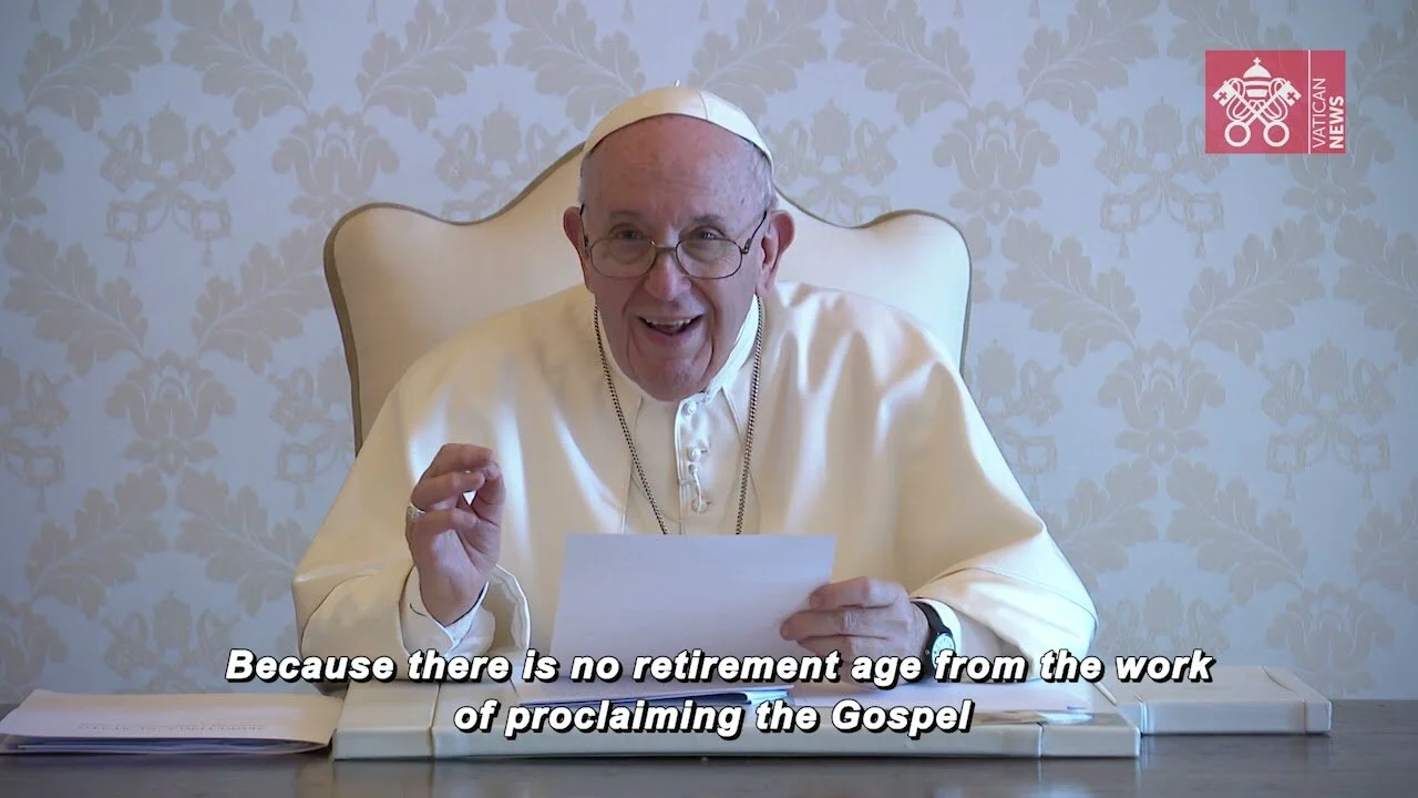 His Holiness Pope Francis to the elderly: God sends his angels to console your loneliness
