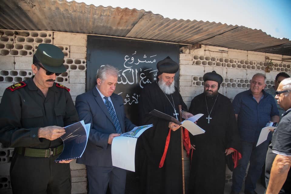 H.H Patriarch Mor Ignatius Aphrem II inspected the construction work of “Mor Selwanos Boutros Al-Nehmeh” Orphanage