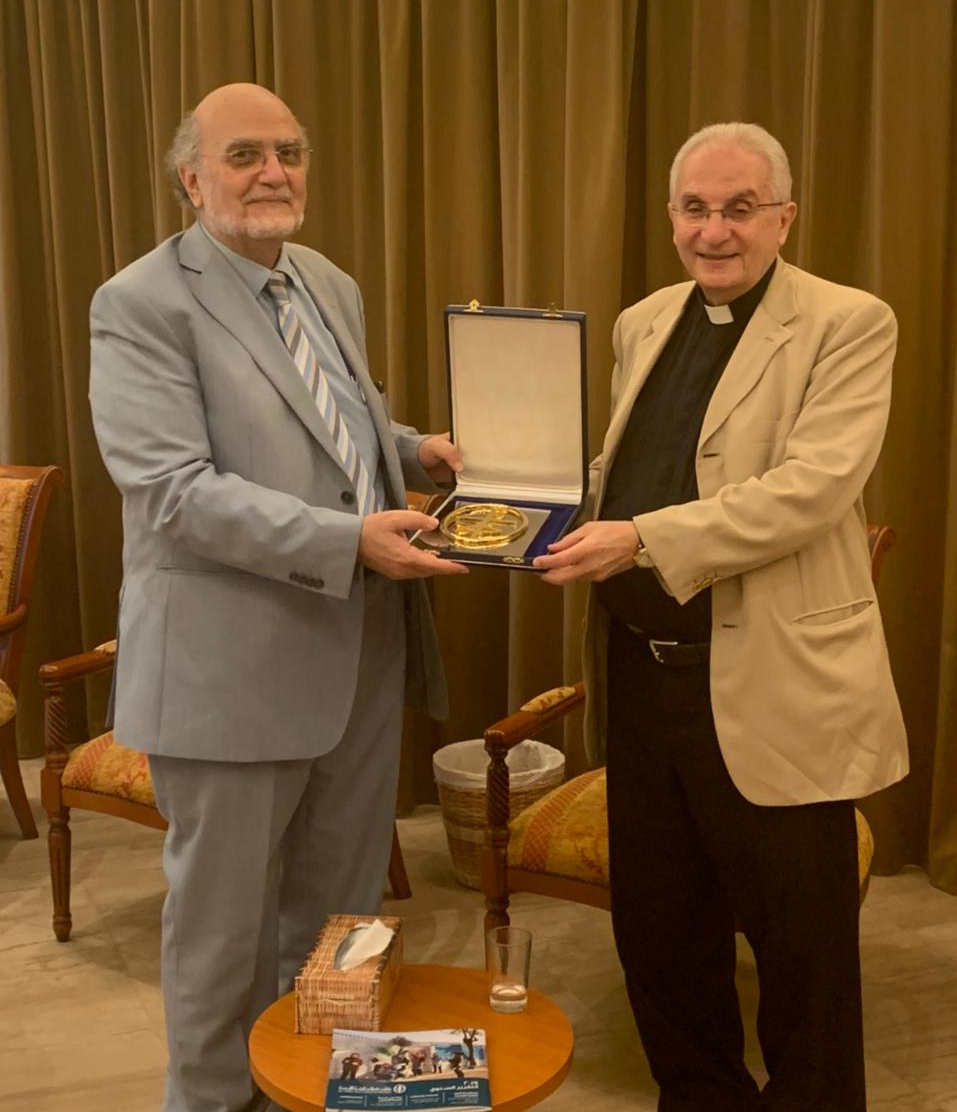 Middle East Council of Churches General Secretariat Delegation Visiting HE Reverend Dr. Habib Badr