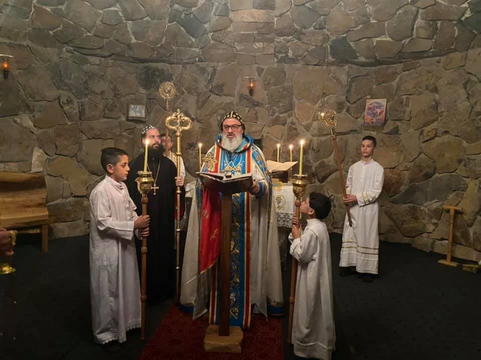 His Holiness Patriarch Mor Ignatius Aphrem II celebrated the Holy Qurobo on the occasion of the Feast of the Assumption of the Virgin Mary