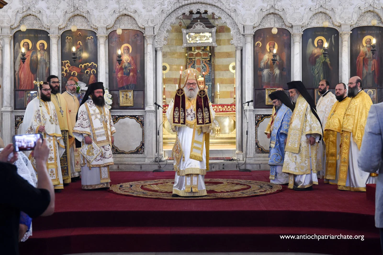 His Beatitude Patriarch John X presided over the Liturgy of the Dormition of the Virgin Mary