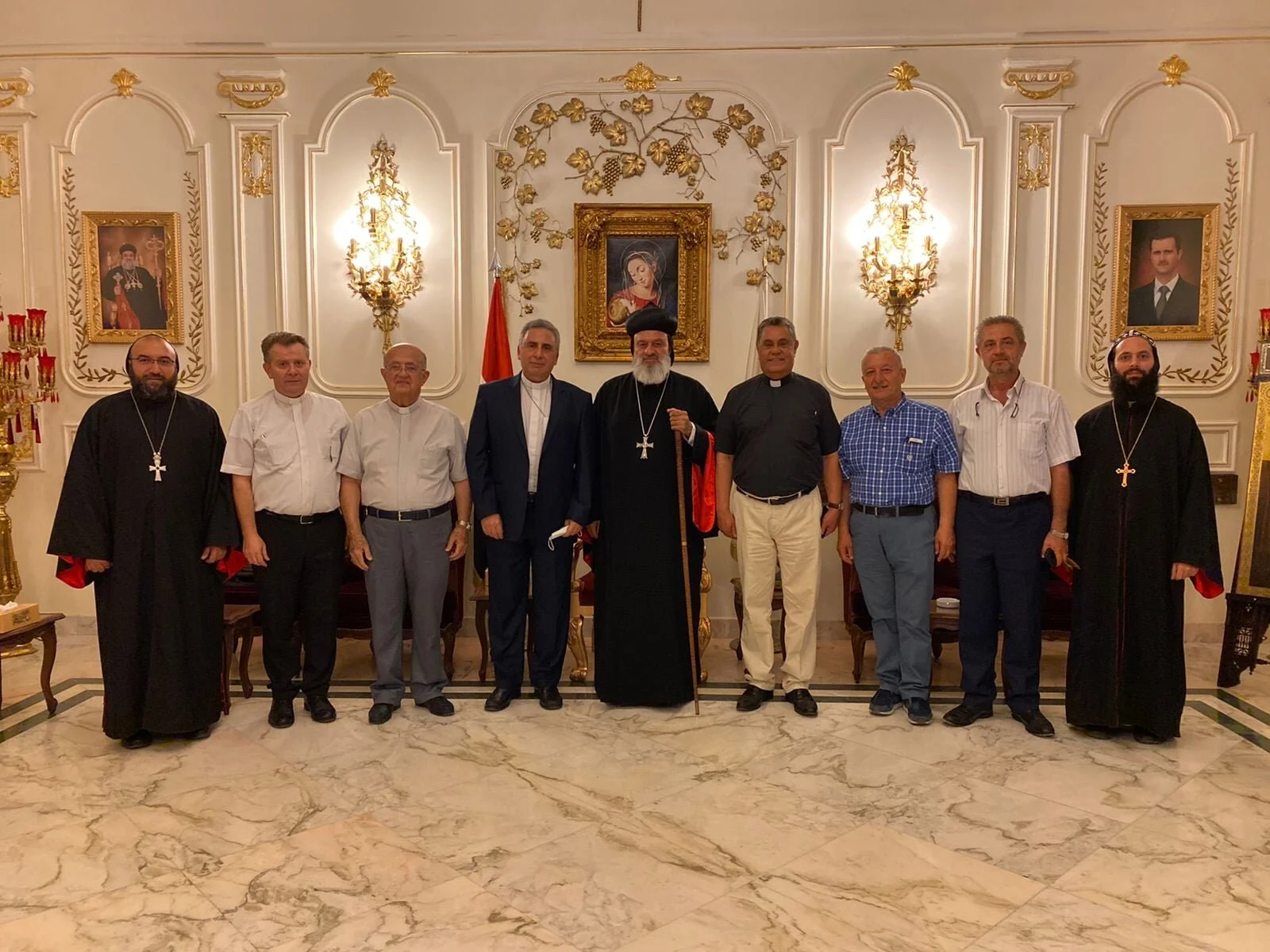 His Holiness Patriarch Mor Ignatius Aphrem II received the Head of the High Evangelical Synod of Syria and Lebanon Rev. Dr. Joseph Kassab