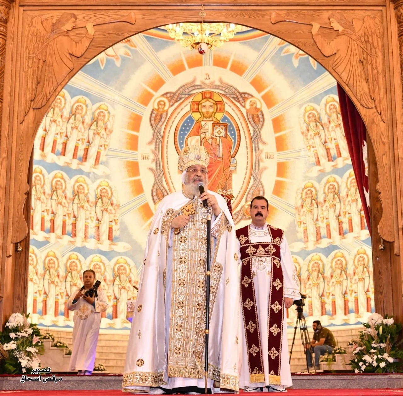 عظة قداسة البابا تواضروس الثاني في القدّاس الإلهيّ بكاتدرائيّة دير مار جرجس بالخطاطبة، مصر، عقب تدشينها