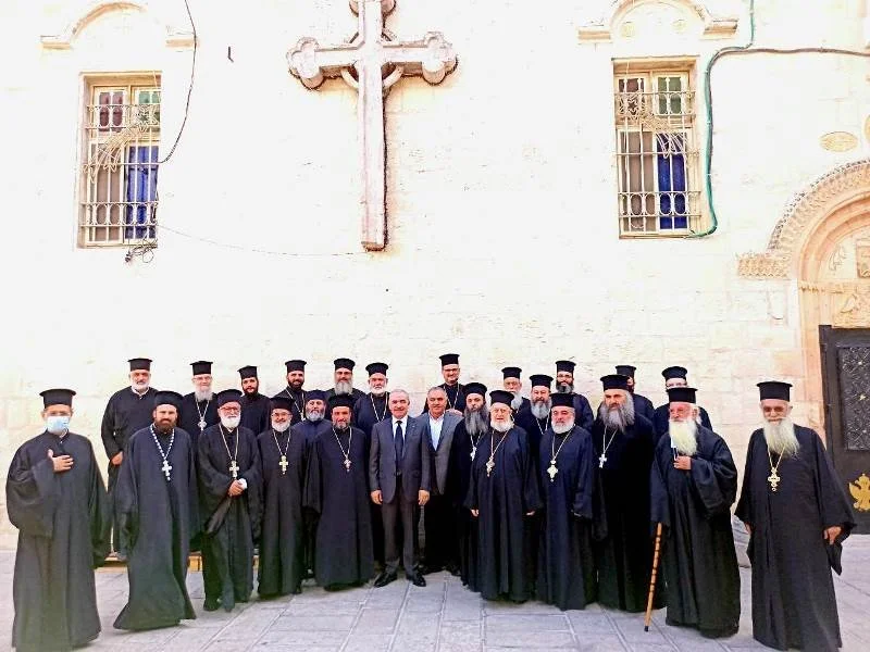 Pastoral Meeting of H.H.B the Patriarch of Jerusalem  Theophilos with the Ramallah District Priests 