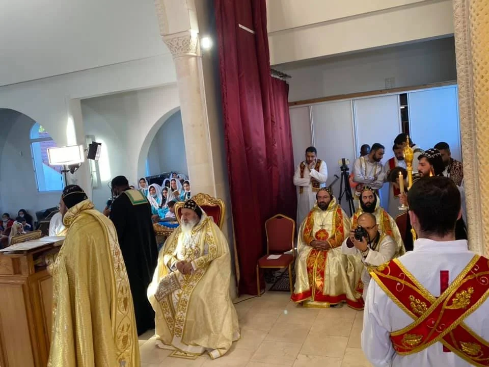 His Holiness Patriarch Mor Ignatius Aphrem II celebrated the Holy Qurobo at St. Mary Church in Montfermeil, France