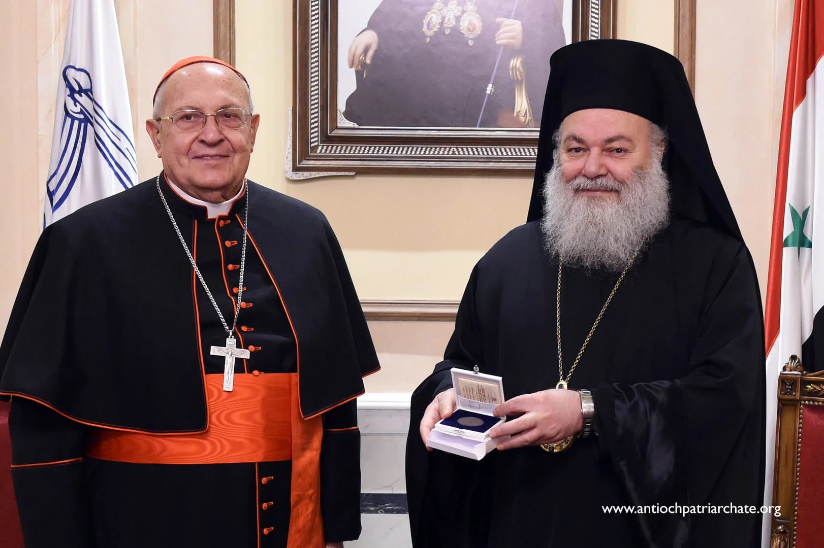 His Beatitude Patriarch John X Receives Cardinal Sandri