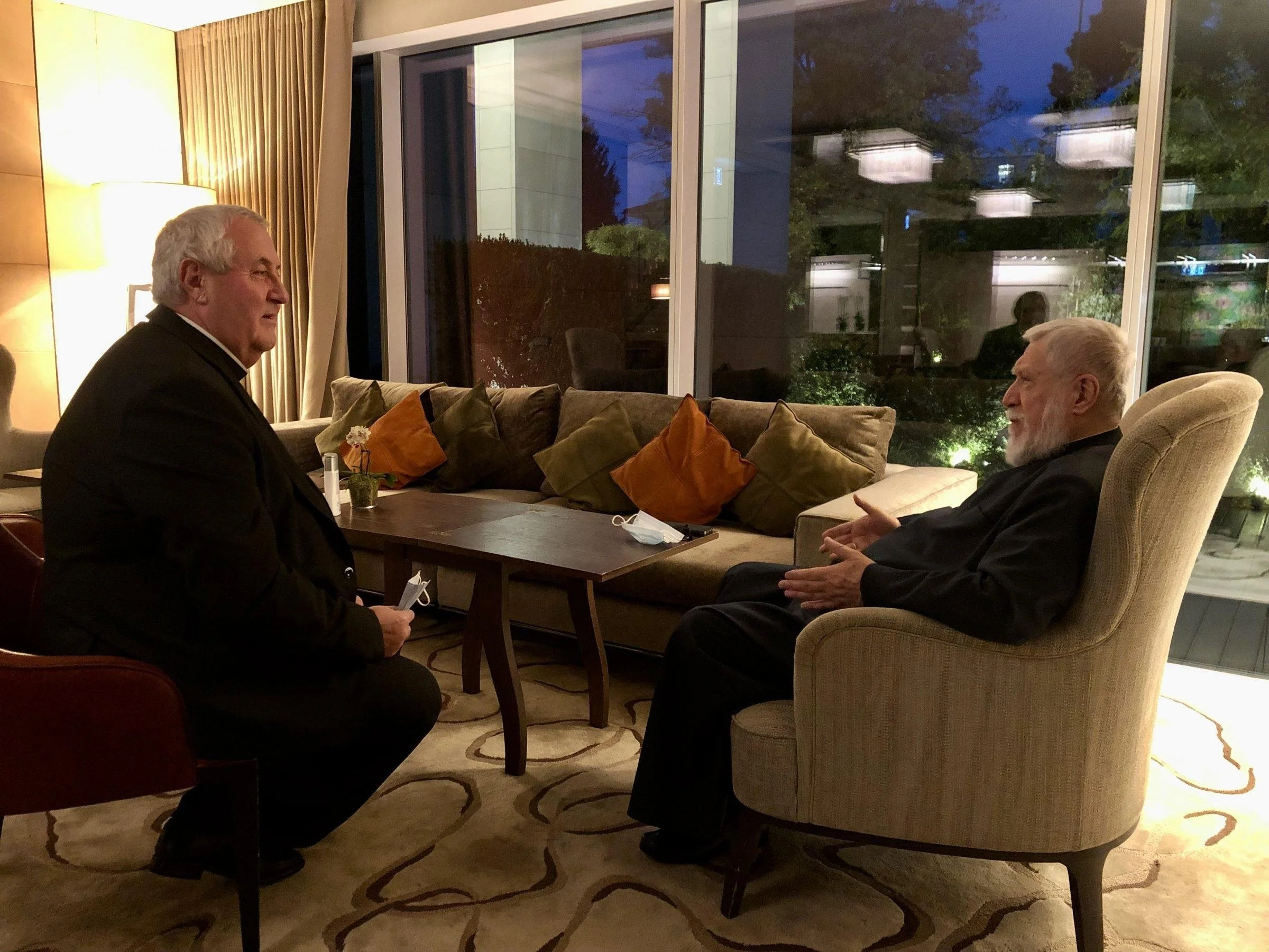 His Holiness Catholicos Aram I Meets With The WCC Acting General Secretary in Geneva Dr. Ion Sauca