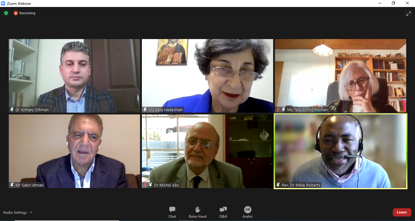 In a WCC Webinar On the Massacres that Occurred in the Middle East