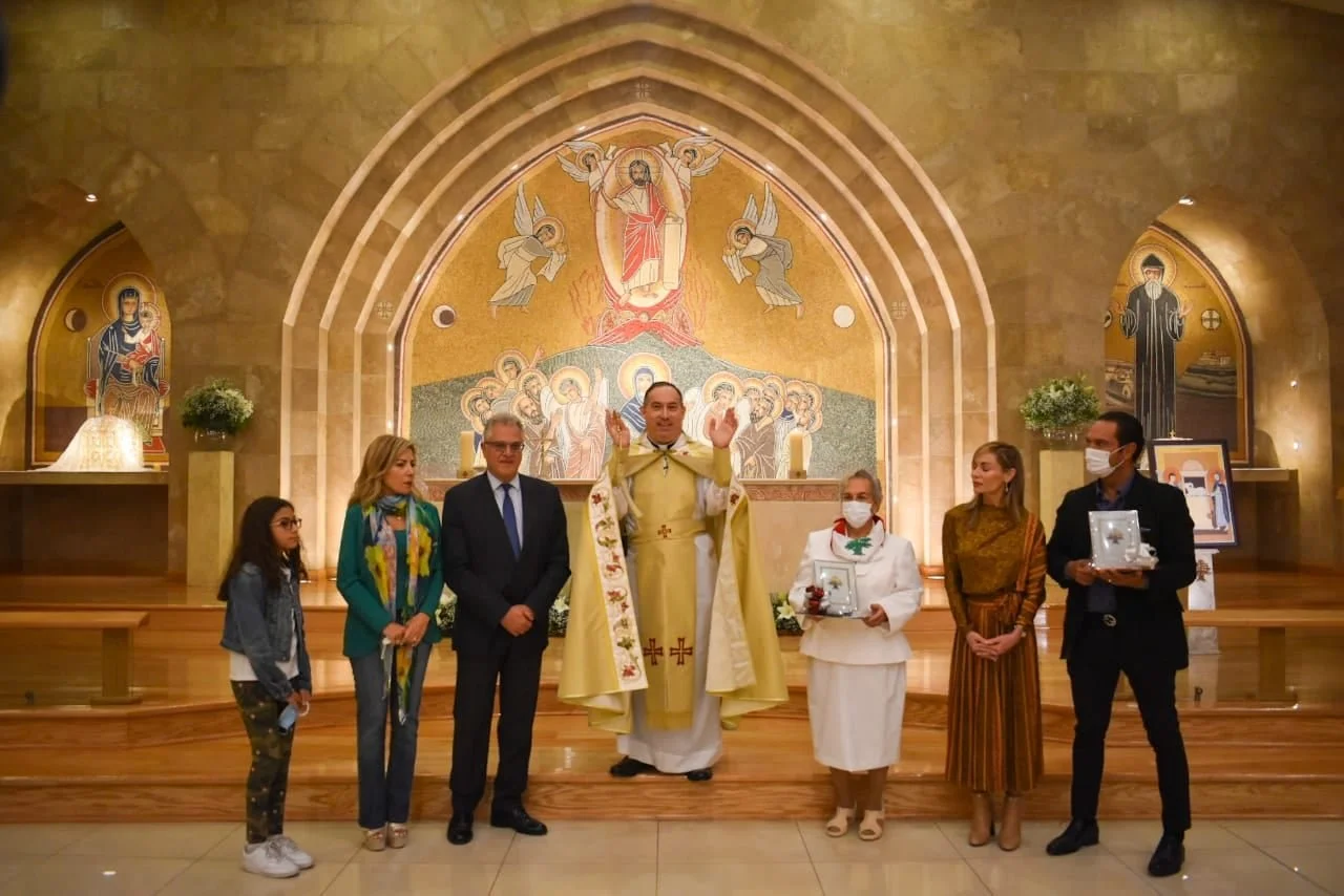 المونسنيور ألبيرتو المعوشي يستضيف سفير لبنان في المكسيك 