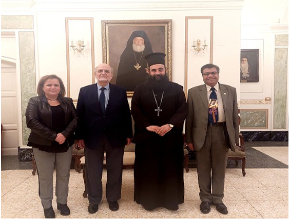 El Secretario General del Consejo de Iglesias de Egipto, el archimandrita D. Themskinos Al-Azra'i se reúne 