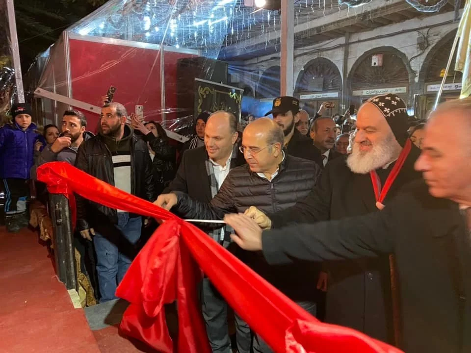 قداسة البطريرك مار إغناطيوس أفرام الثاني يفتتح "سوق الميلاد" في دمشق