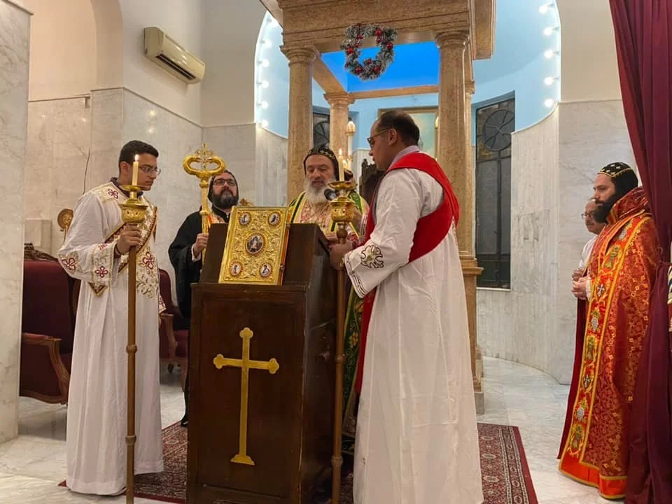 قداسة البطريرك مار إغناطيوس أفرام الثاني يحتفل بقدّاس عيد ختانة الرّبّ وعيد القدّيسين مار باسيليوس ومار غريغوريوس ورأس السّنة الميلاديّة في كنيسة السيّدة العذراء بالقاهرة