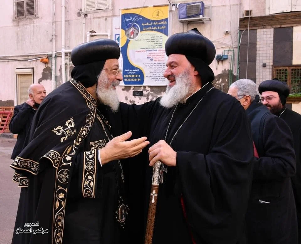 قداسة البطريرك مار إغناطيوس أفرام الثاني يزور أخاه قداسة البابا تواضروس الثاني 