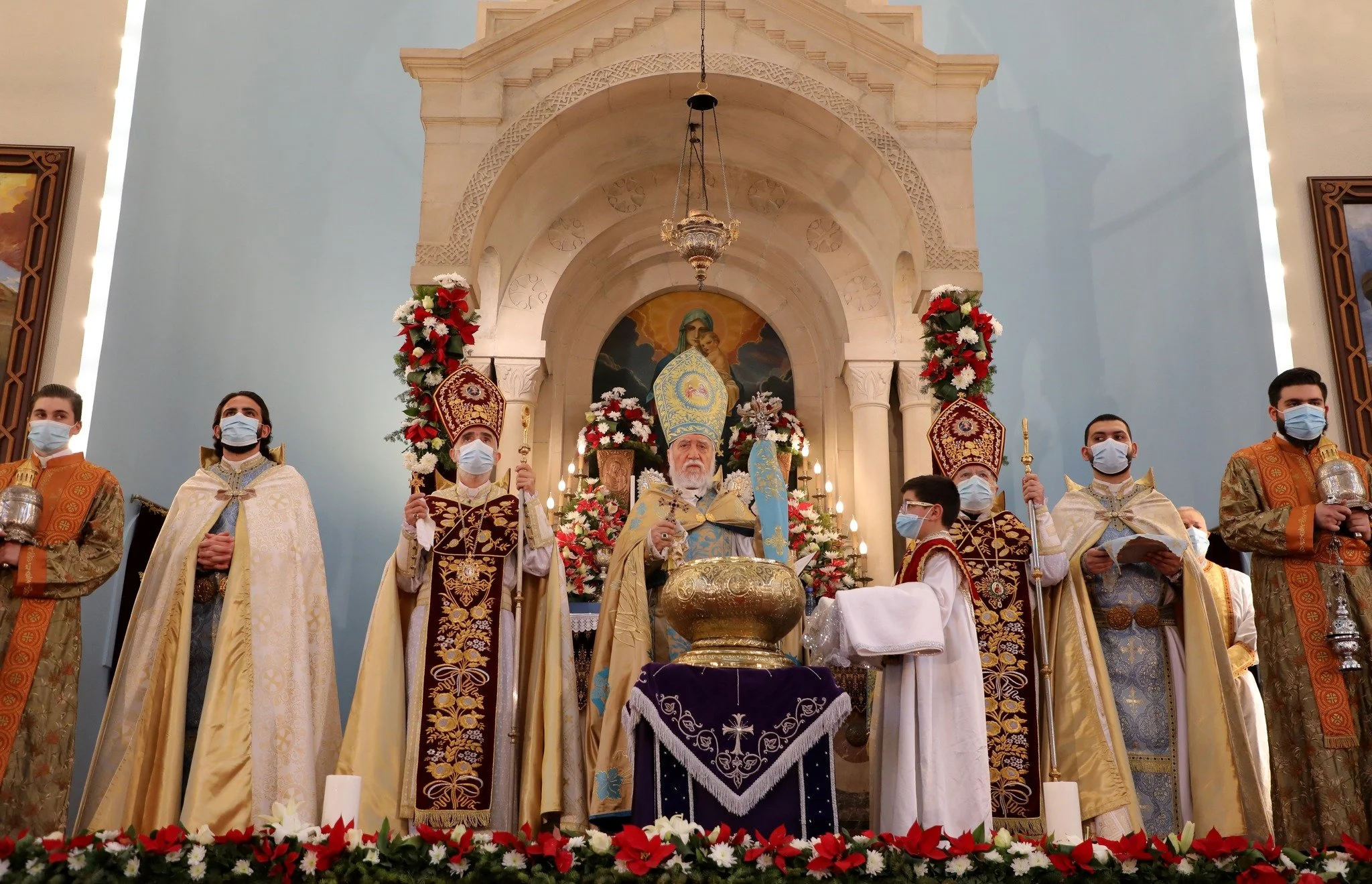 The Feast of Nativity and Theophany of Our Lord Jesus Christ Marked in Antelias, Lebanon 