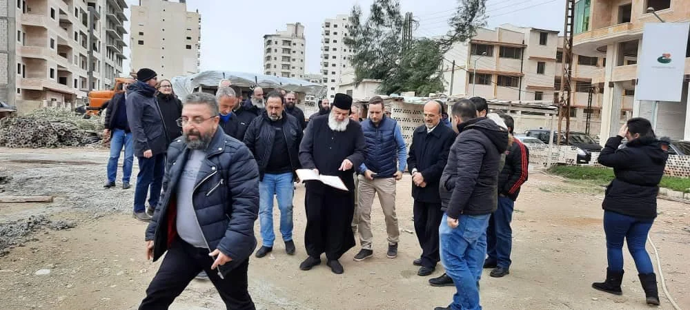His Holiness Patriarch Mor Ignatius Aphrem II Visited the Construction Site of the Latakia Community Center