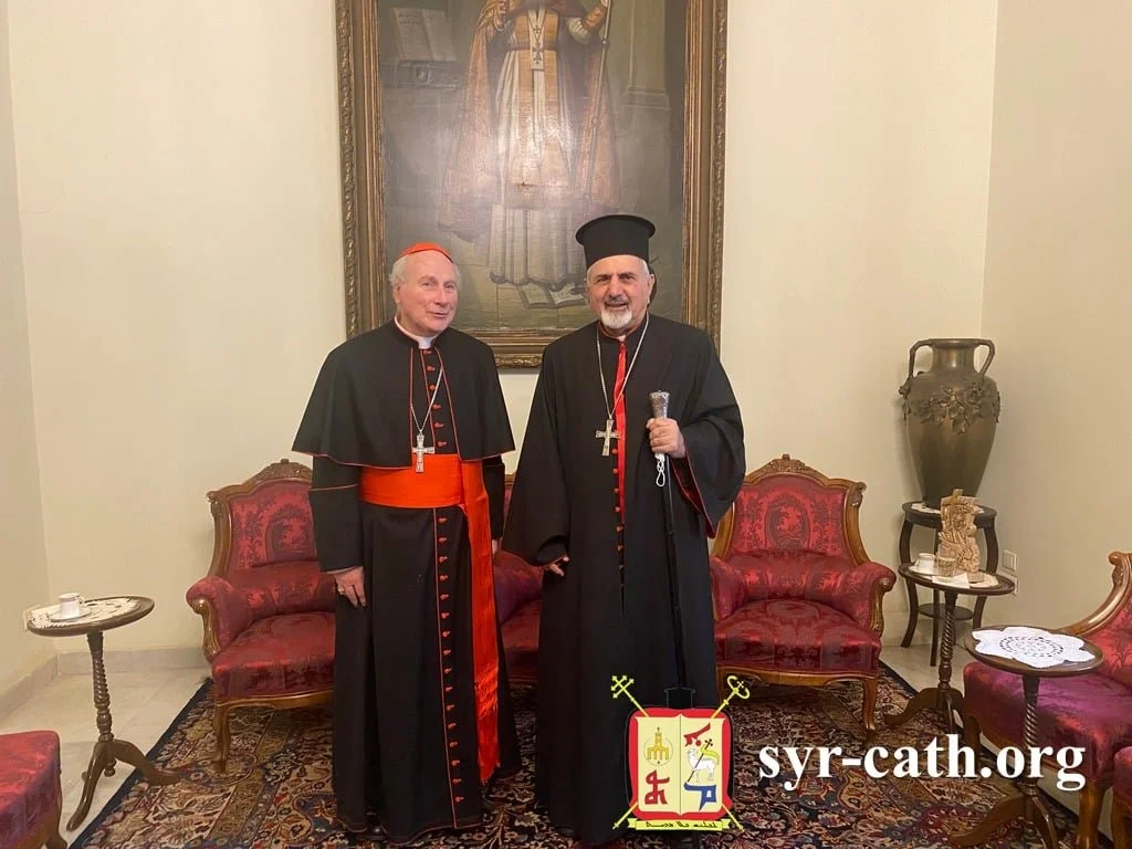 غبطة البطريرك مار اغناطيوس يوسف الثالث يونان يلتقي نيافة الكردينال مايكل فيتزجيرالد