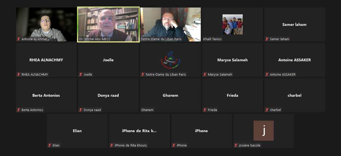 لمناسبة أسبوع الصّلاة من أجل وحدة المسيحيّين، الأمين العام لمجلس كنائس الشرق الأوسط د. ميشال عبس في محاضرة مسكونيّة مع شبيبة باريس