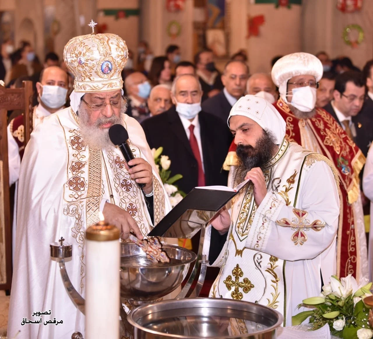 قداسة البابا تواضروس الثاني يصلّي "الغطاس" في الإسكندريّة