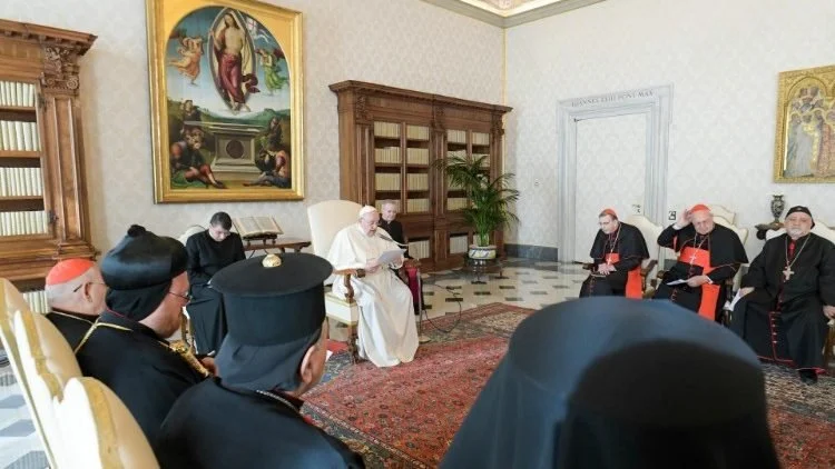 His Holiness Pope Francis receives representatives of Iraqi Churches