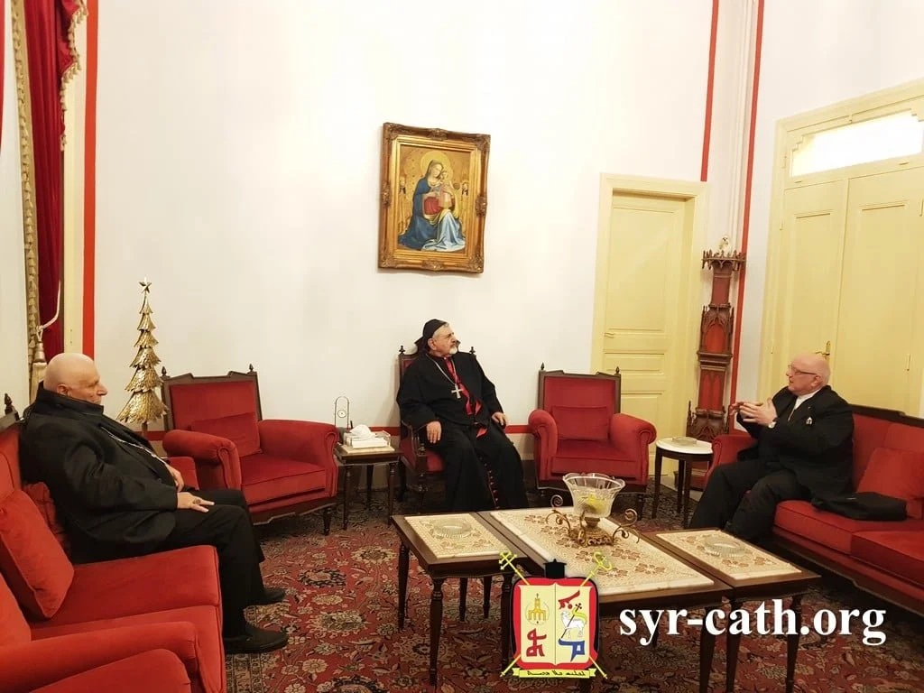 غبطة البطريرك مار اغناطيوس يوسف الثالث يونان يستقبل الأب أندرو هاليمبا