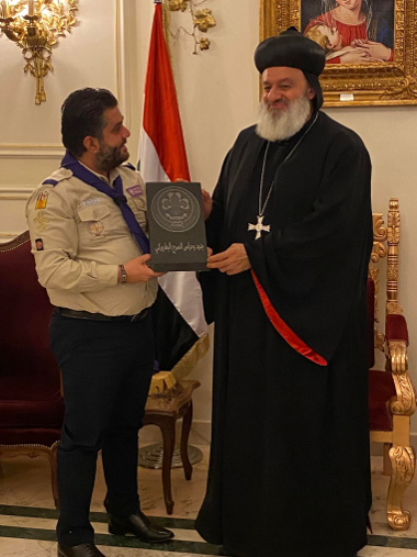 His Holiness Patriarch Mor Ignatius Aphrem II Received a Delegation From the Scouts Leaders of the Patriarchal Troop in Bab Touma