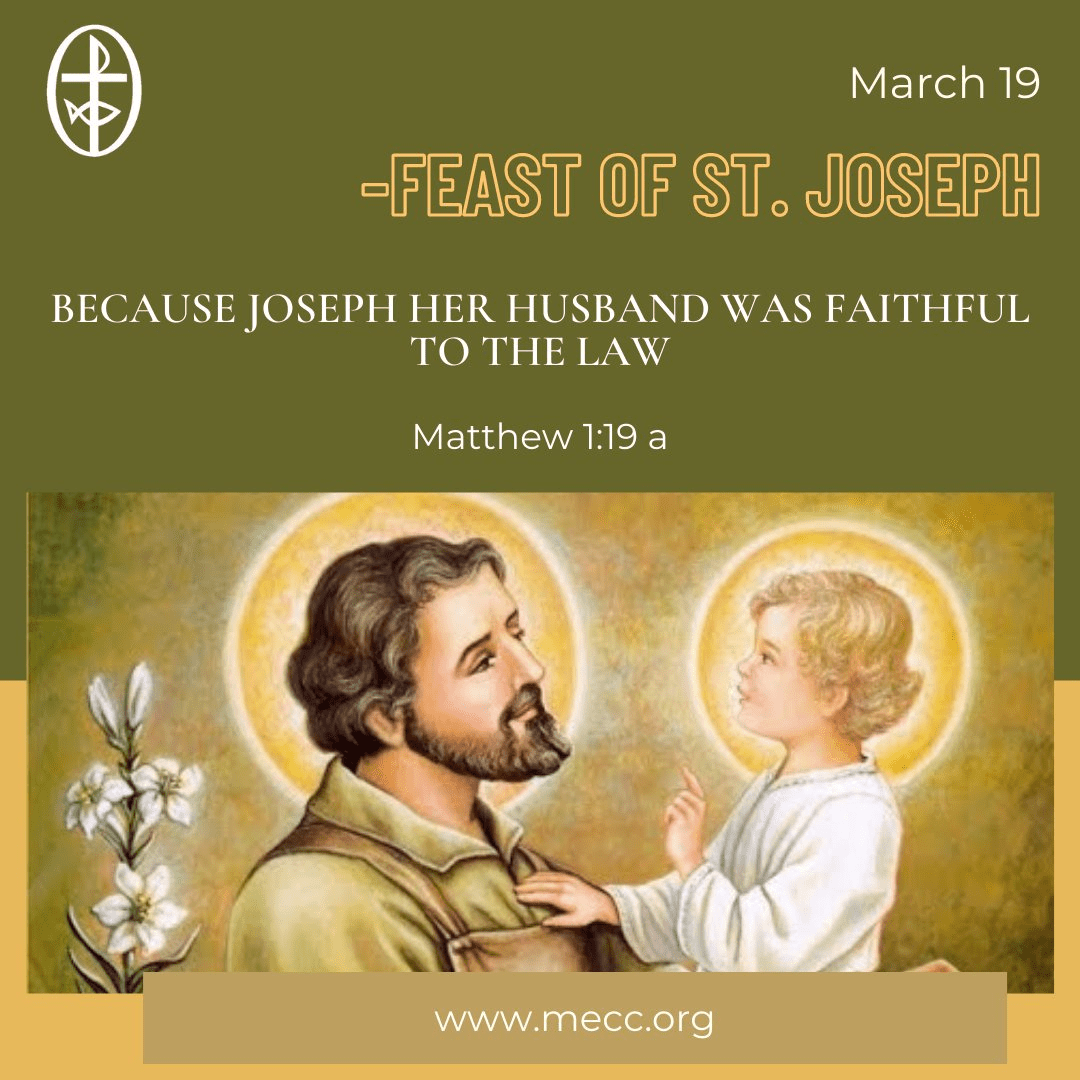 Standing Together in Prayer - Feast of St. Joseph