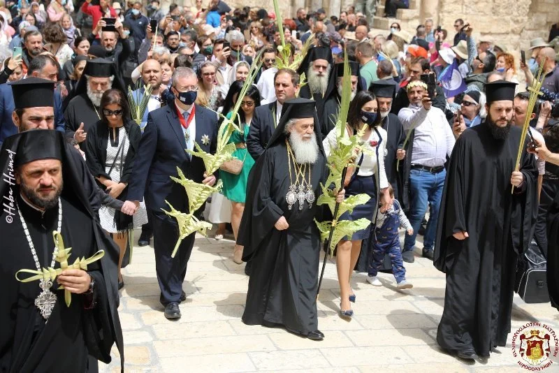 Palm Sunday at the Greek Orthodox Patriarchate of Jerusalem 