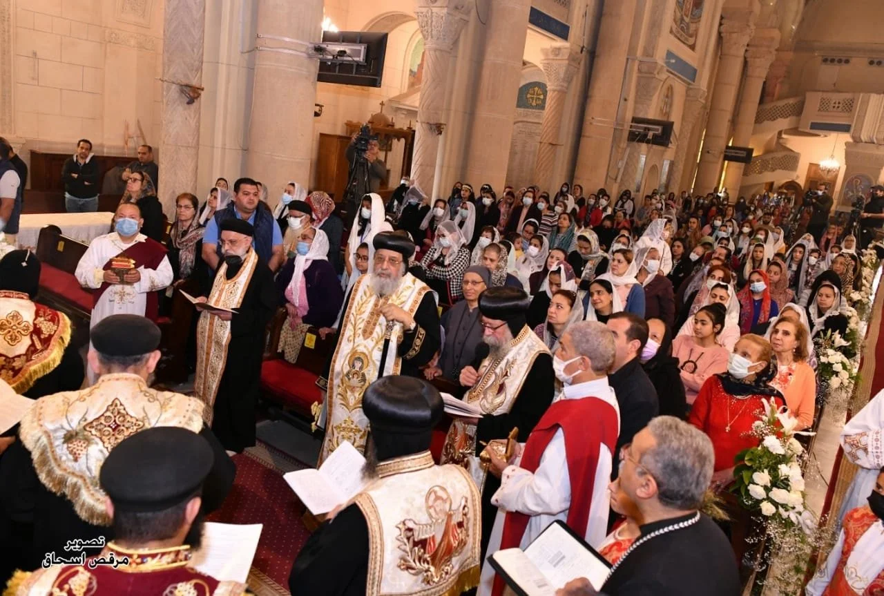 قداسة البابا تواضروس الثاني يصلّي قدّاس أحد الشّعانين بالإسكندريّة