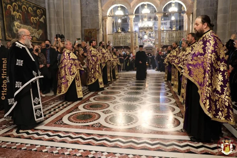 Good Friday Vespers at the Greek Orthodox Patriarchate of Jerusalem 