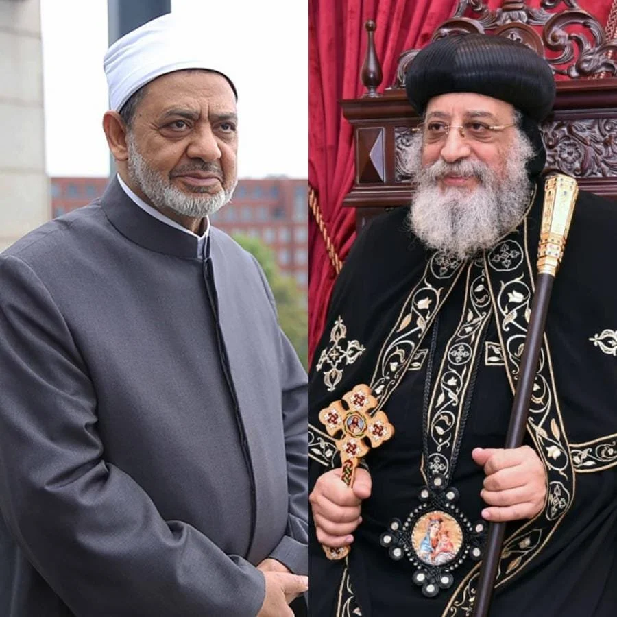 قداسة البابا تواضروس الثاني يهنّئ فضيلة شيخ الأزهر بعيد الفطر