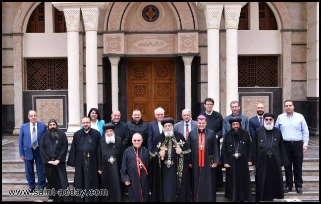 غبطة البطريرك الكاردينال ساكو يزور قداسة البابا تواضروس الثاني في مقرّه بالعبّاسيّة