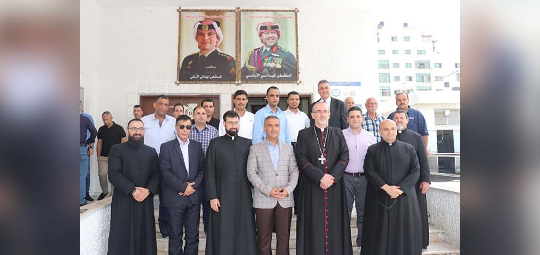 غبطة البطريرك بيتسابالا يزور المستشفى الميدانيّ الأردنيّ في غزّة