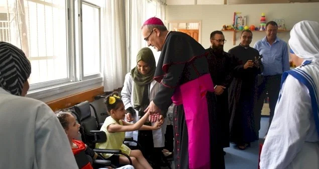 Visit of the His Beatitude Patriarch Mgr Pierbattista Pizzaballa to Gaza; "I'm a pastor, they're my flock"