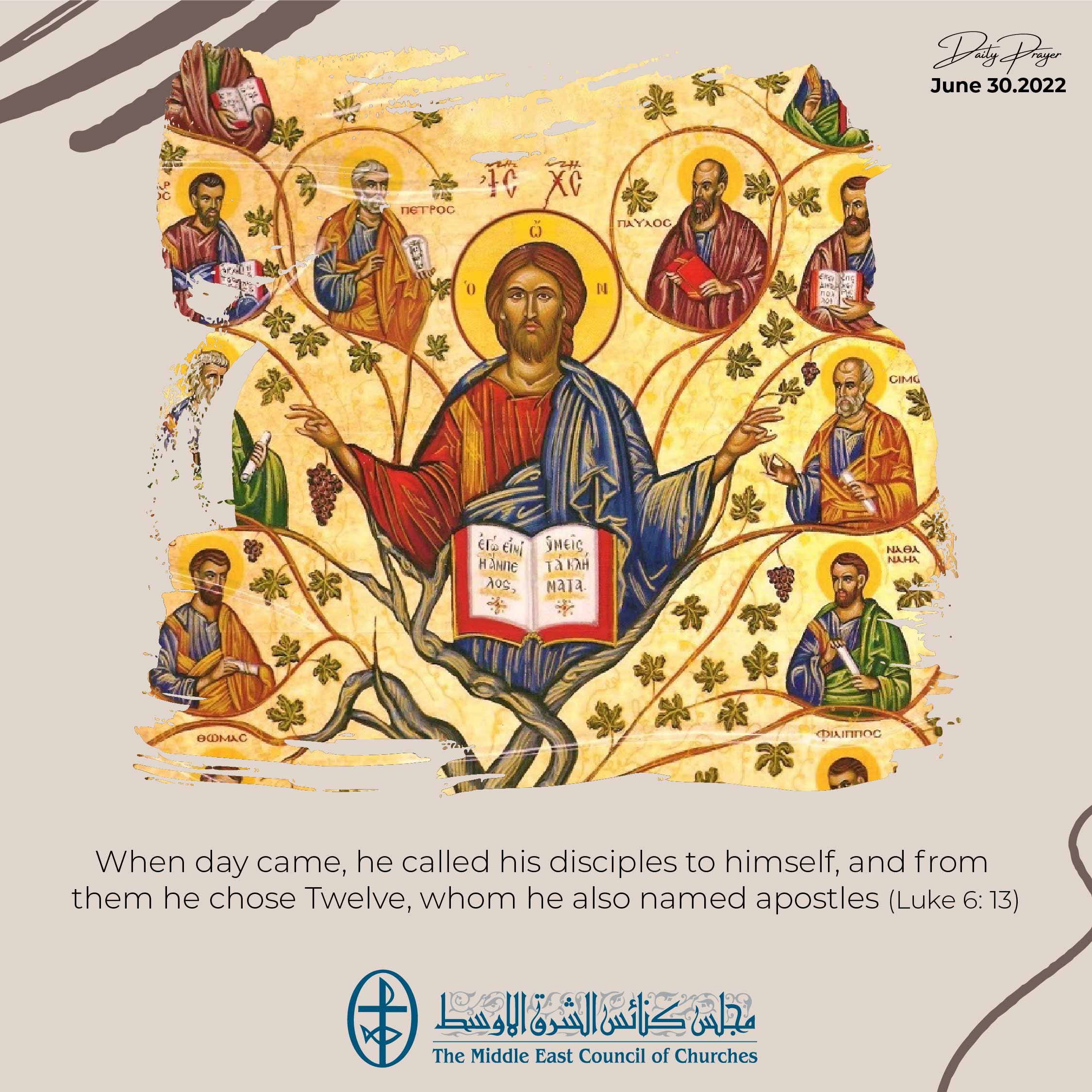 Standing together in Prayer - Feast of the Twelve Apostles 