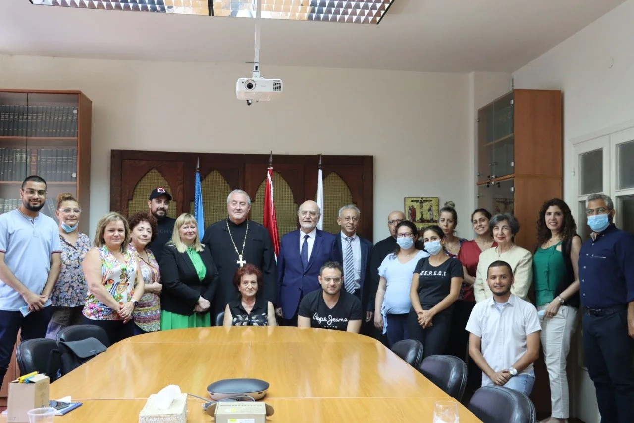 A Delegation from the World Council of Churches On a Visit to Beirut