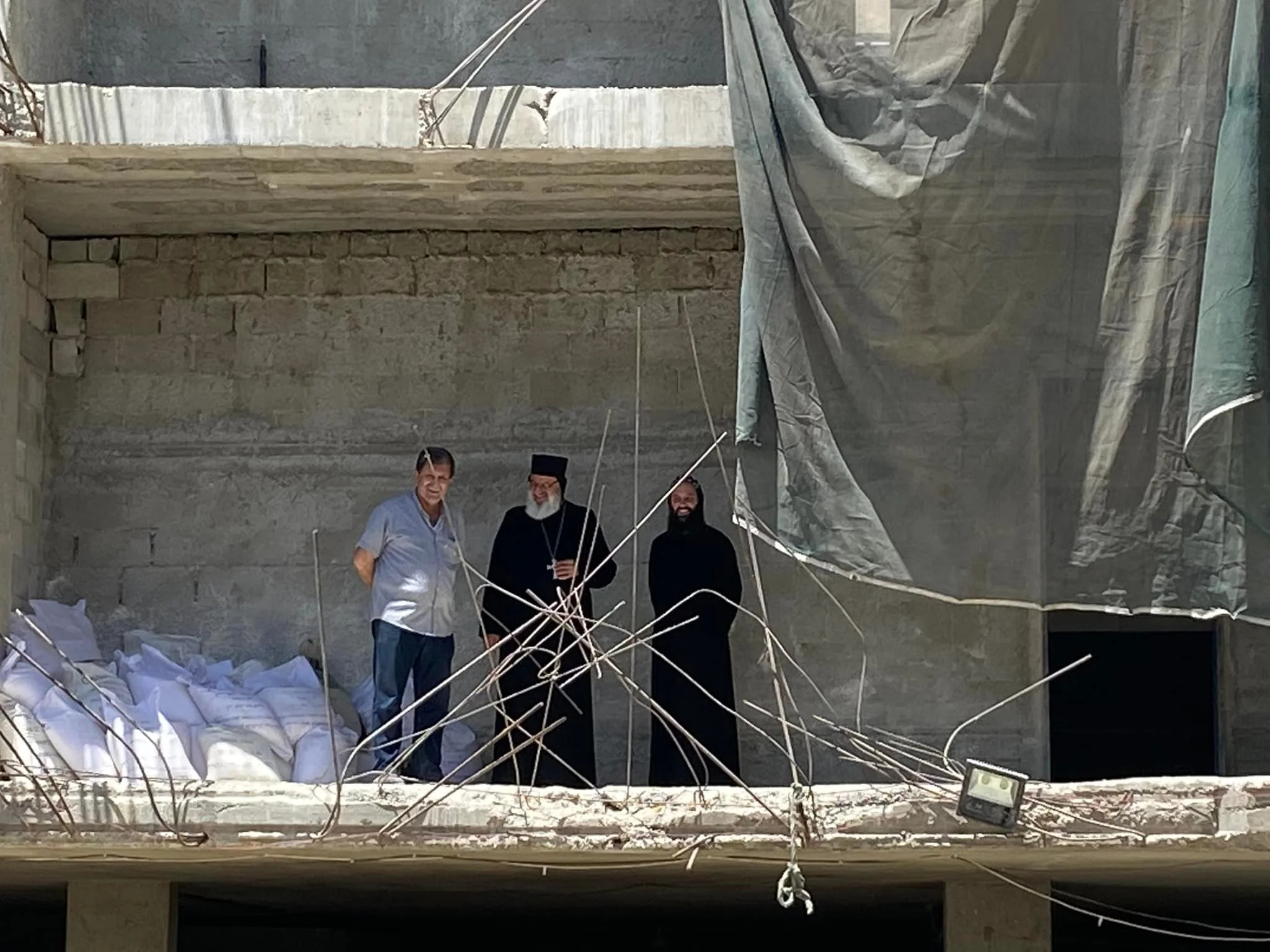 His Holiness Patriarch Mor Ignatius Aphrem II Visited the Patriarchal Complex project in Al-Zaytoun neighborhood
