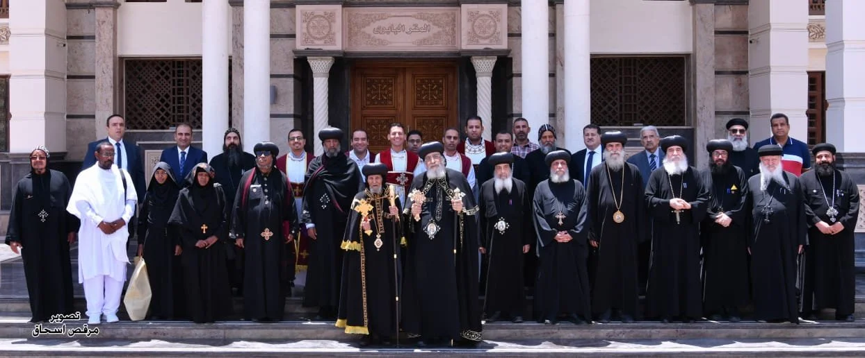 His Holiness Pope Tawadros II Receives His Holiness Abouna Kirolos, Patriarch of the Eritrean Orthodox Church