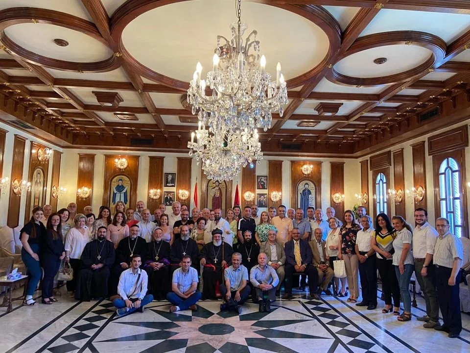 His Holiness Patriarch Mor Ignatius Aphrem II meeting with the priests, councils and institutions of the Diocese of Aleppo