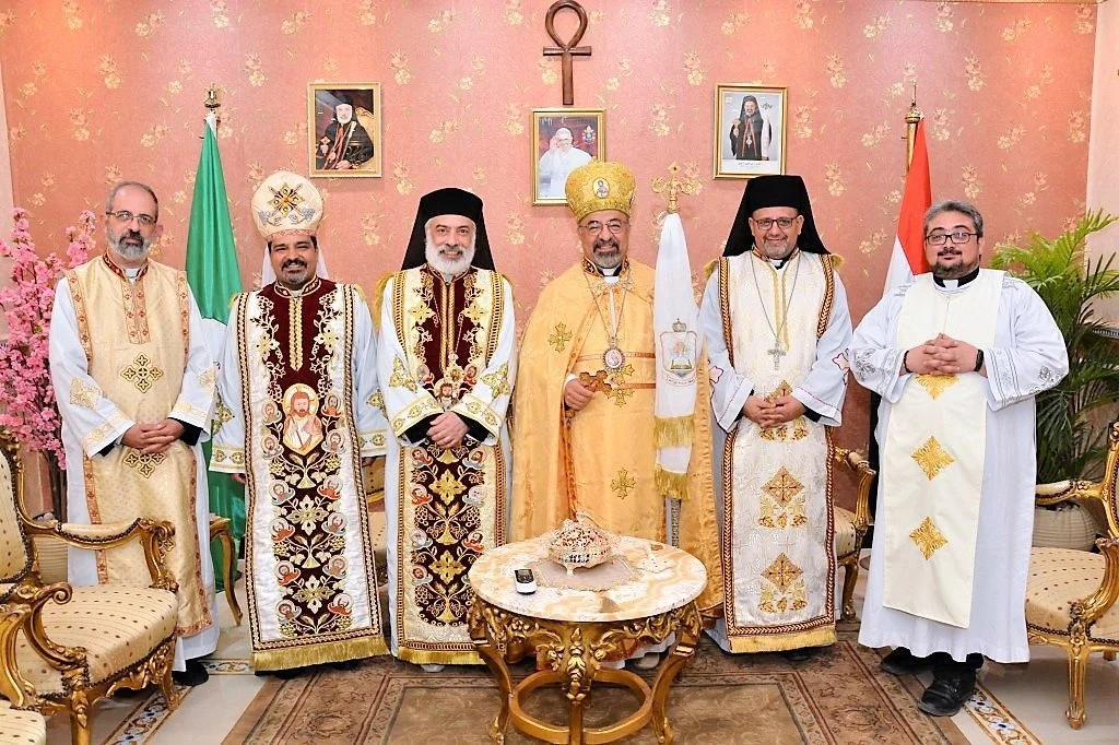 غبطة البطريرك الأنبا إبراهيم إسحق يترأّس القداس الإلهي بكاتدرائية يسوع الملك بالمنيا