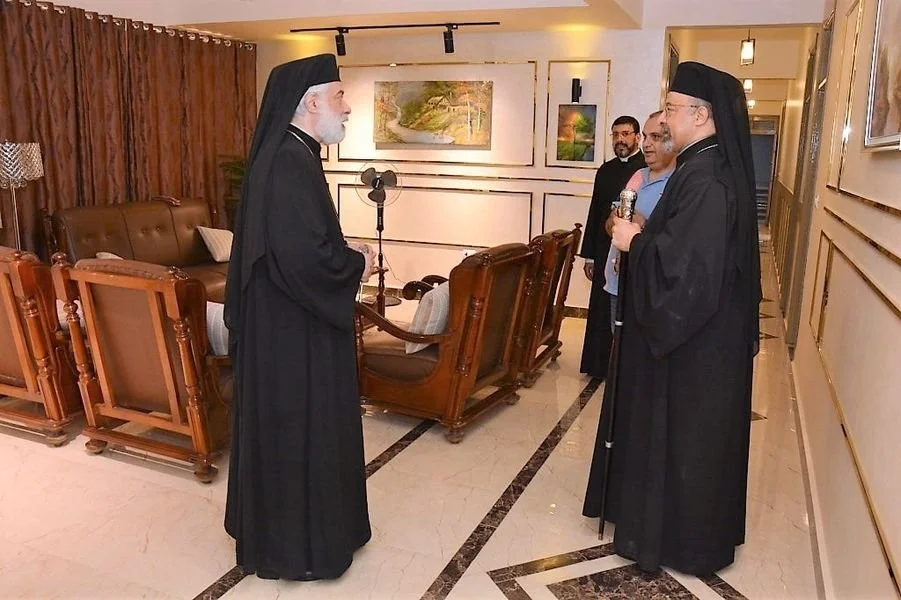 غبطة البطريرك الأنبا إبراهيم إسحق يزور دار الضيافة بالمنيا